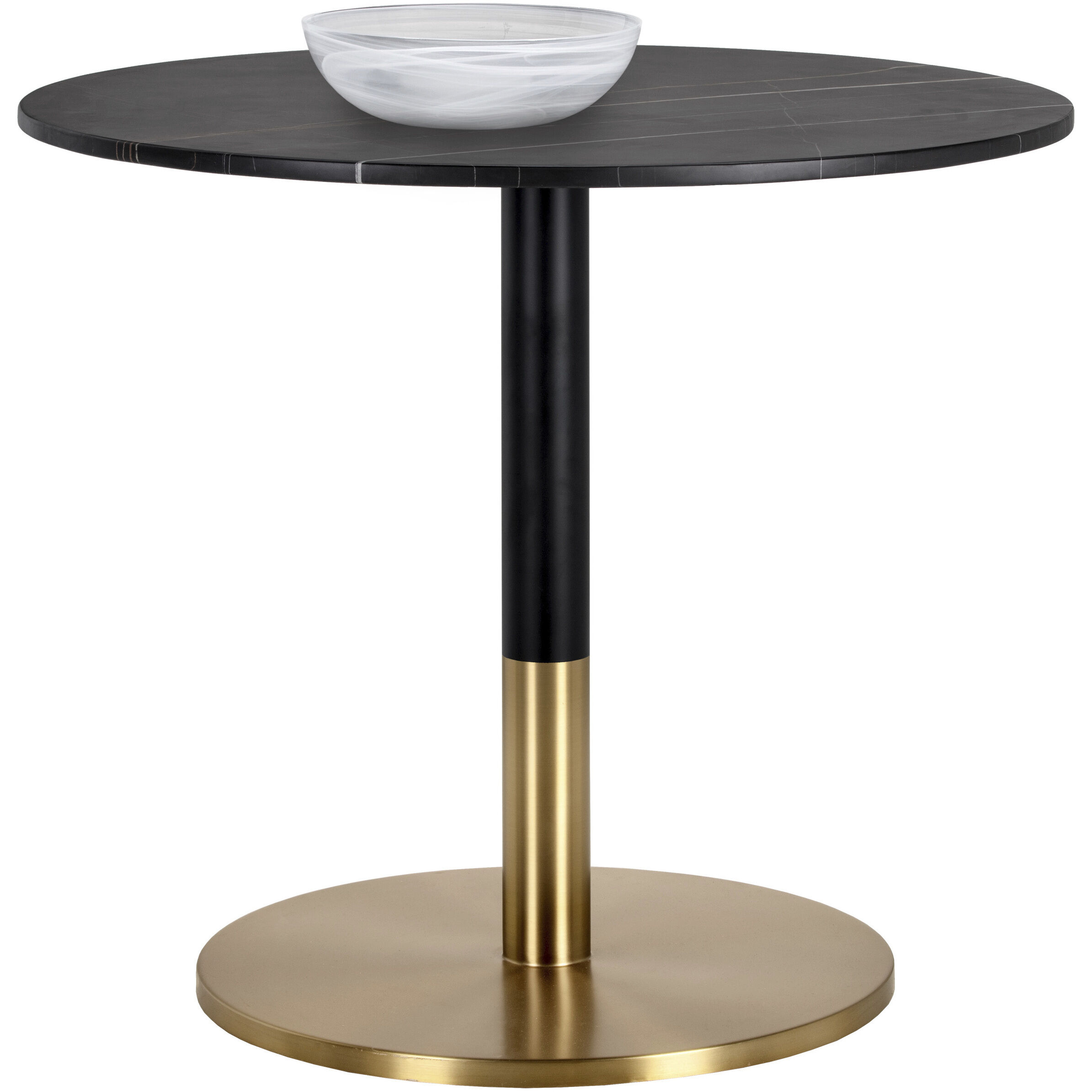 Massie Black Marble Bistro Table